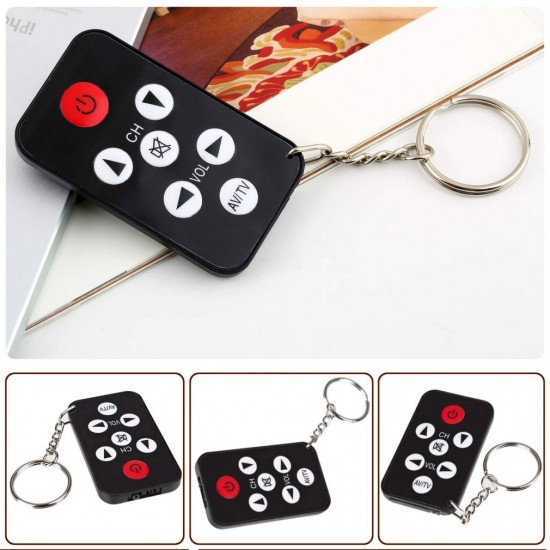 1pc TV Mini Keychain with battery Universal Remote Control for Philips for Sony for Panasonic for Toshiba Free shipping  